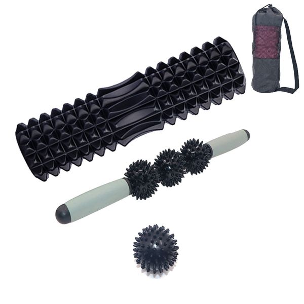 Olive Tree - Foam Roller, Massage Bar, Massage Ball and Bag