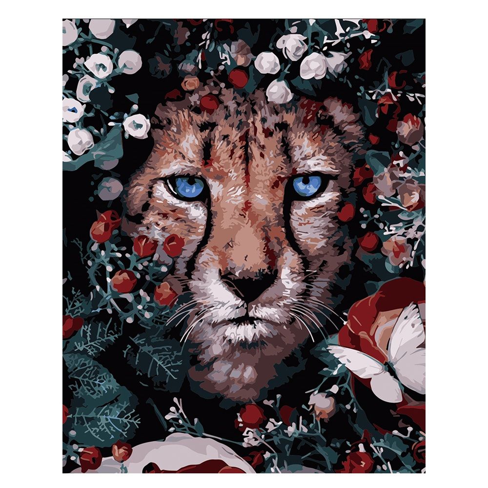 DIY Paint by Numbers Oil Painting Kit White Butterfly Cheetah Buy