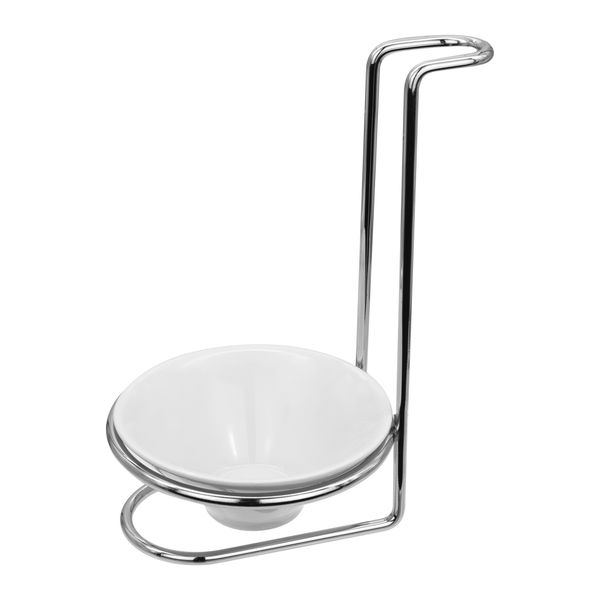 Regent Kitchen Spoon Rest Chrome Stand With Ceramic Bowl, (175X105X105Mm)