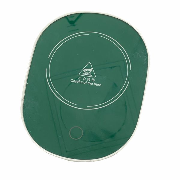 Baby Bottle, Coffee Mug Smart Beverage Warmer Heated Coaster Green