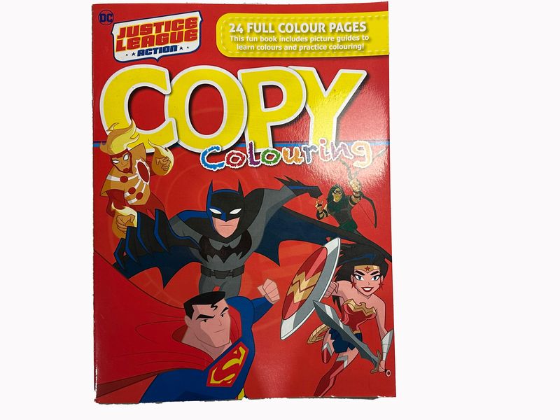 Justice League Copy Colouring Book