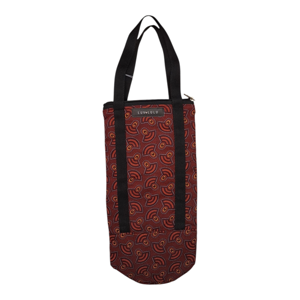 Gift Emporium Shweshwe Wine Bag - Marroon