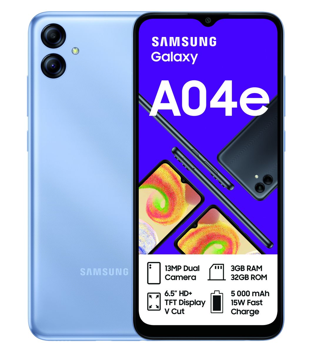 Samsung Galaxy A04e 32GB LTE Dual Sim - Light Blue