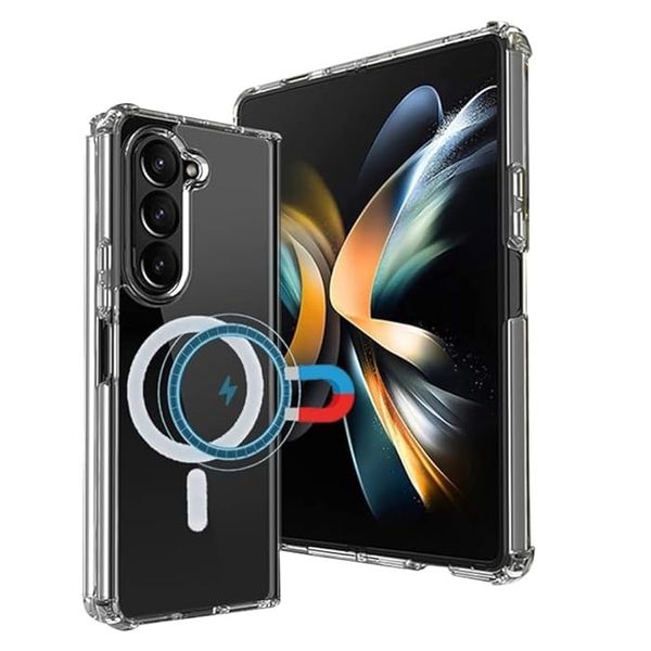 Magnetic Clear Case for Samsung Galaxy Z Fold 5