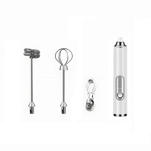 Rechargeable handheld blender milk frother