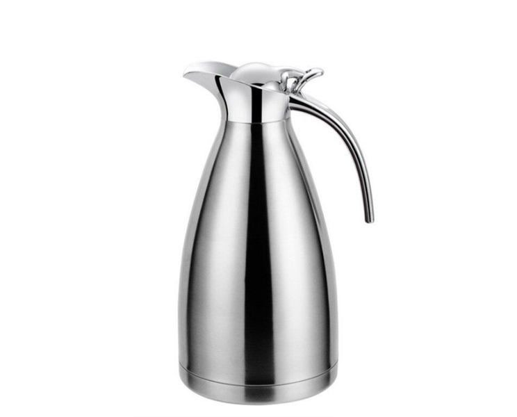 2L Stainless Steel Vacuum Thermos Flask - Silver