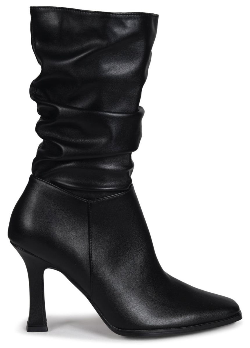 Linzi Ladies DUSK Soft Faux Leather Boots Black PU Shop Today