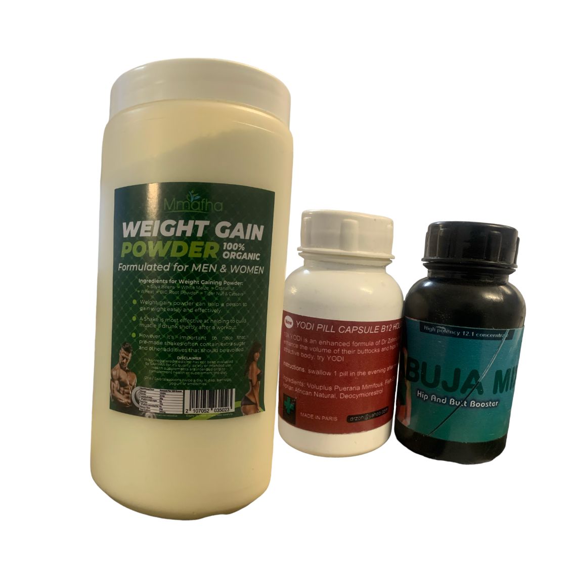 Organic Weight Gain Powder 1kg Abuja And Yodi 60 Capsules Shop Today