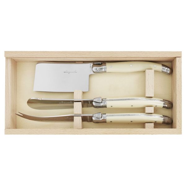 Andre Verdier Classique Cheese Set, Set of 3 - Ivory