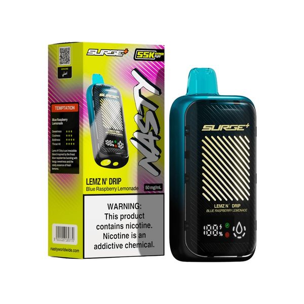 Nasty Bar Surge 55k Disposable Vape - Blueberry-Raspberry-Lemonade