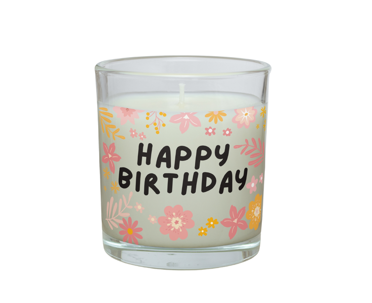 Senti Handmade Soy Candle - Birthday Flowers - Vanilla - 300 ml