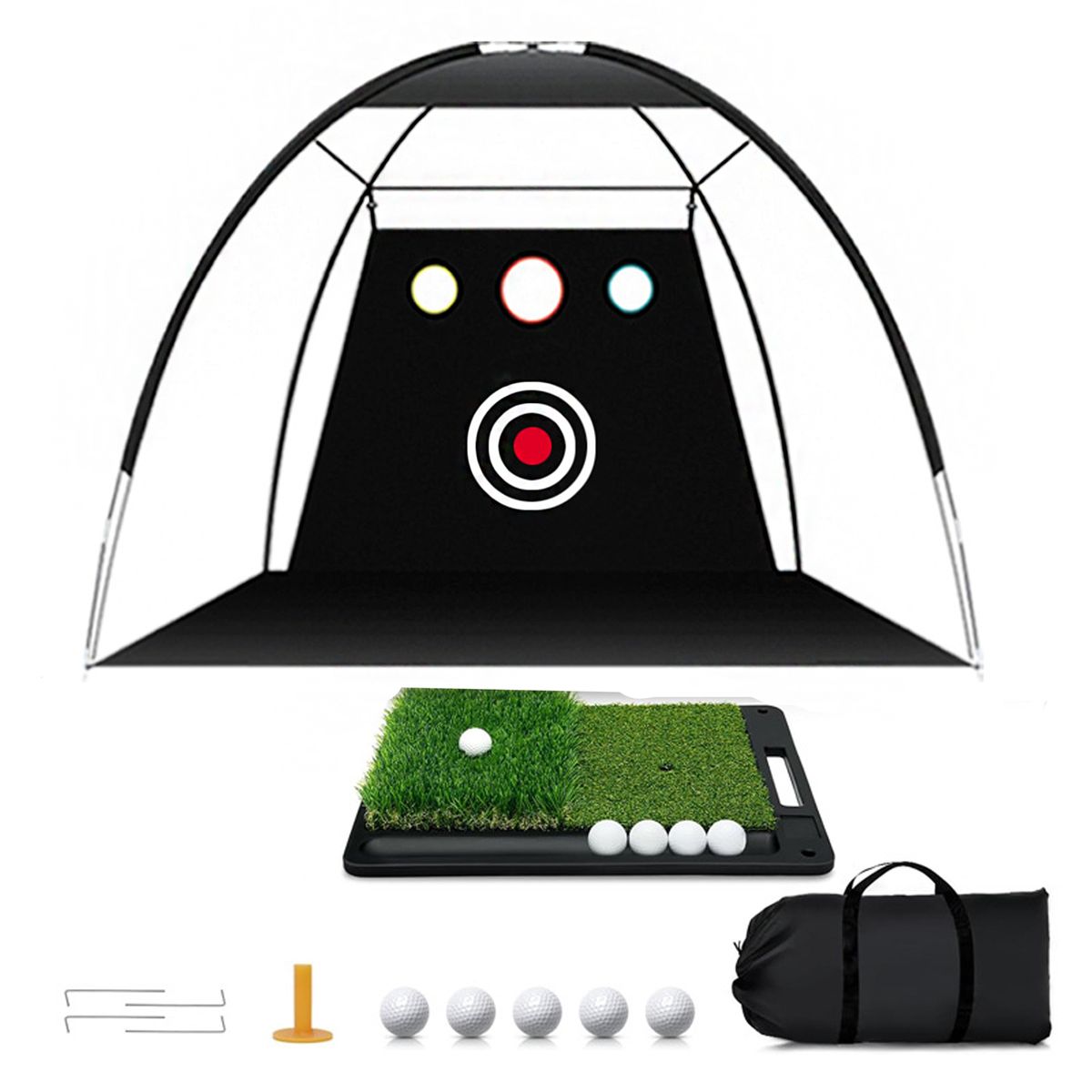 3m Golf Net Set Golf Hitting Practice Net for Indoor and Outdoor with Ball