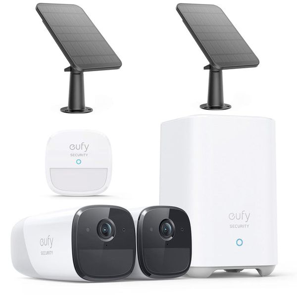 Eufy Cam 2 Pro Security Cameras (2 x 2K Cameras + Homebase Kit) Bundle