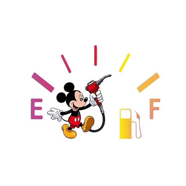 Disney Mickey Mickey Mouse Weatherproof Fuel Cap Sticker