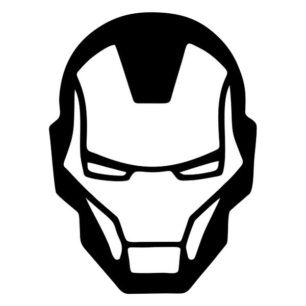 Iron Man Head Logo Decal