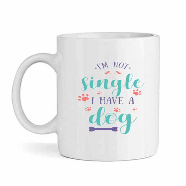 Single vs dog -Father's Day-Valentines-Birthday-Christmas Pack Mug