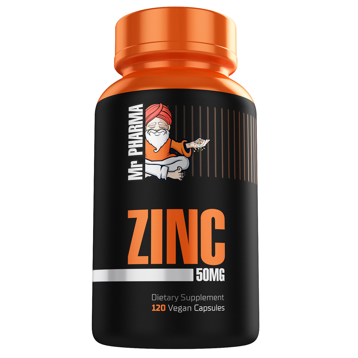 Mr Pharma ZINC 50mg & 120 Vegan Capsules Buy Online in South Africa