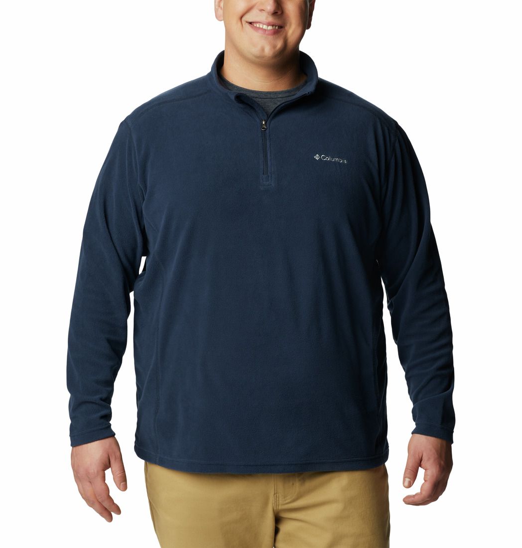 Columbia Men S Klamath Range Ii Half Zip Collegiate Navy Big Tall