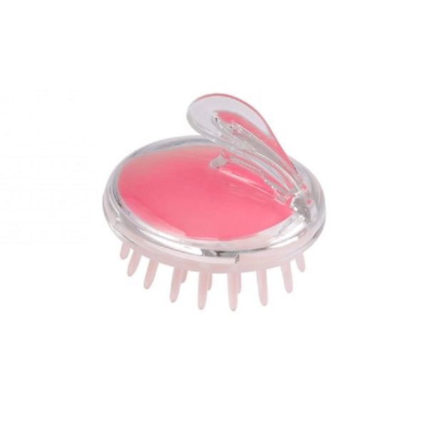 Hair scalp massager scrubber , shampoo brush , pink