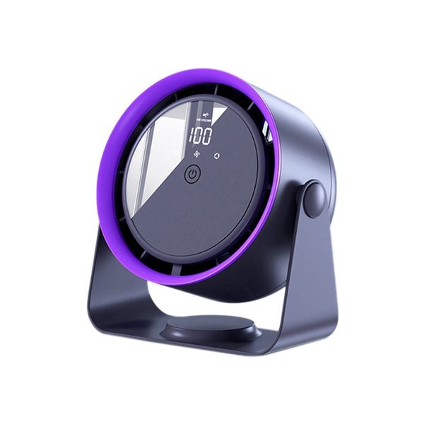 Silent Desktop Electric Fan 360 Rotation Home Office Compatible with None
