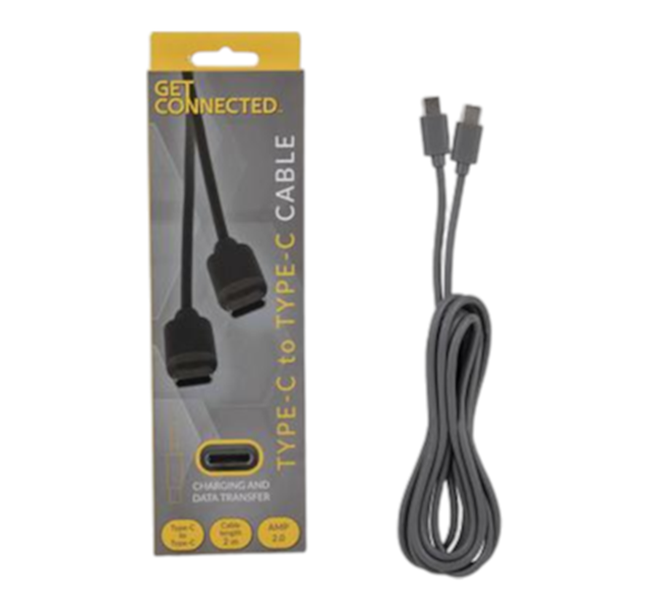 Get Connected - Type C To Type C Cable 2.0AMP 2m x 2