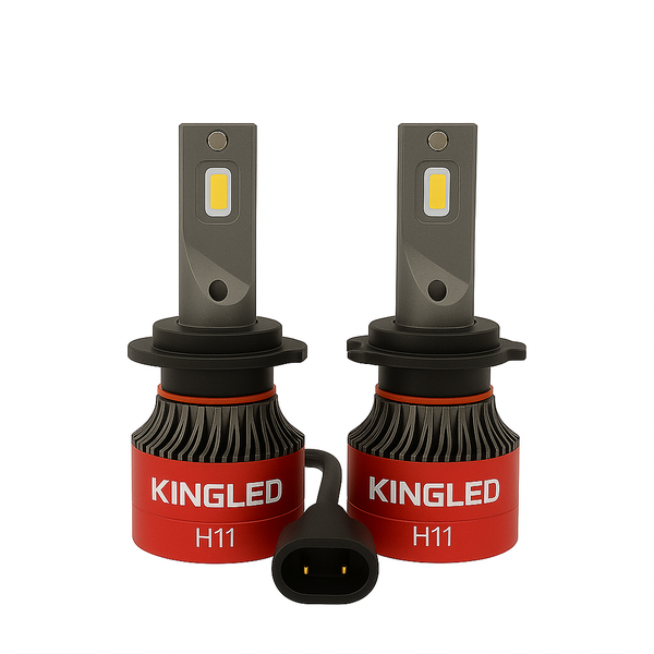 King LED V Range H11 55w 6000 lumens Led Headlight Bulbs Non Canbus - SET