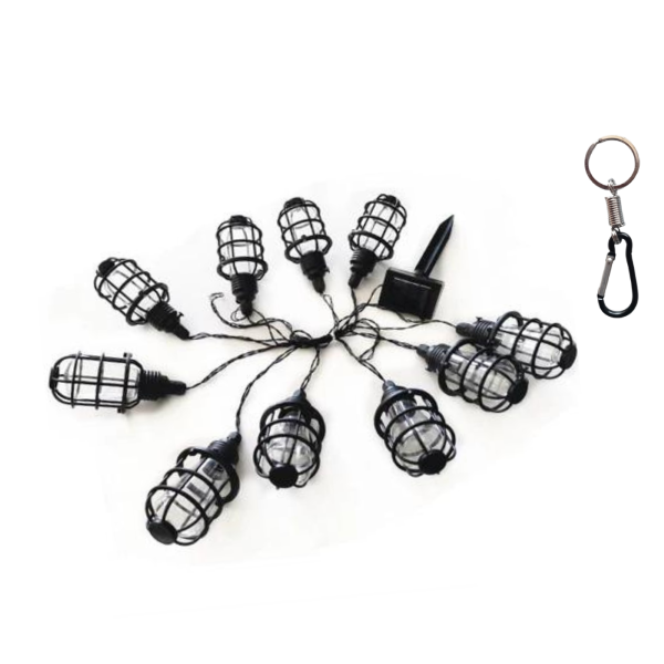 Arole 10 piece Solar Cage String Lights