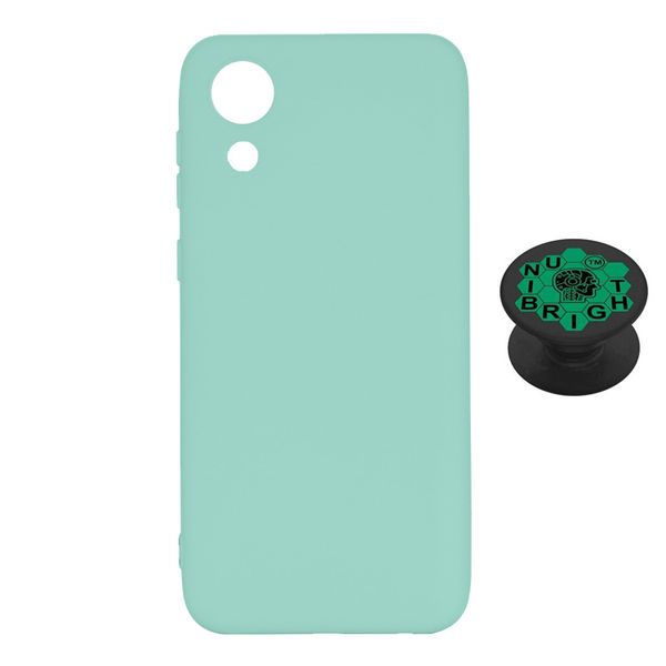 Unibright Silicone cover Compatible with Samsung A34 5G + Pop-Grip