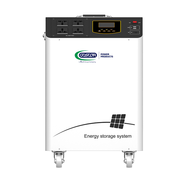 Goscor 2000W Portable Trolley Inverter + 100Ah (2560Wh) Lithium Battery