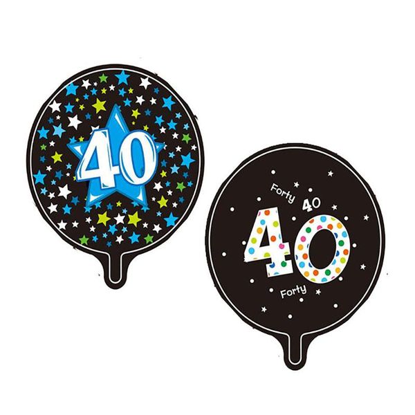 Helium Balloon - Foil - Party Supplies - Happy Birthday - 40 - 45cm 2 Pack