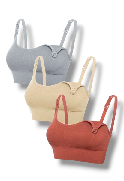 Maternity Nursing Bras Seamless - Set Of 3