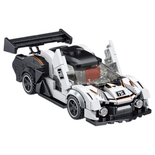 Sports Car Building Block Set - White - 323 Pieces