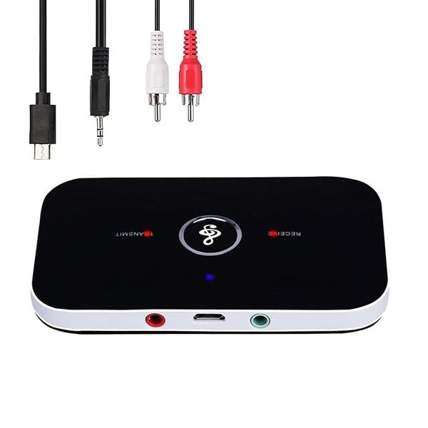 2-in-1 Bluetooth 5.0 Transmitter Receiver or Headphones/TV/Car/Home Sound