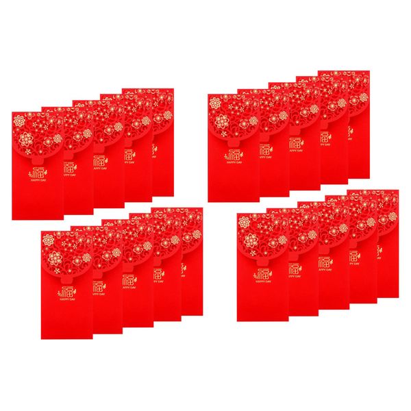 20Pcs Chinese New Year Red Lucky Money Envelopes (7X3 4 Inch)