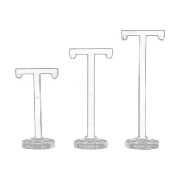 3 Piece Acrylic T Shape Earring Display Holder Stand