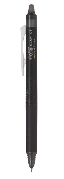Pilot Frixion Clicker Point 0.5mm Erasable - Box of 12 - Black