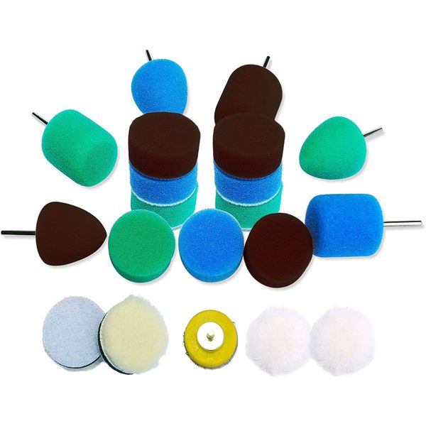 Detail Polisher Pad,Buffing Pad Kit for Mini Polisher Electric Drill Rotary
