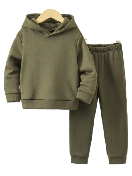 Thread Treasure-Boy's Hoodie and Sports Pants with Added Lining for Warmth