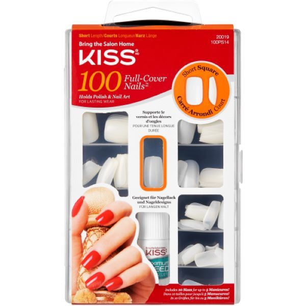 Kiss Short Square Nails 100 Nails