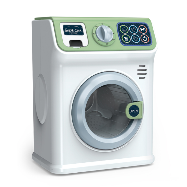 Pretend &amp; Play Washing Machine with Sound and Spinning Action - Green