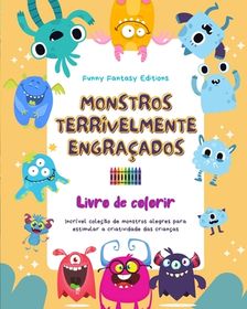 Monstros Terrivelmente Engra Ados Livro De Colorir Cenas Criativas De ...