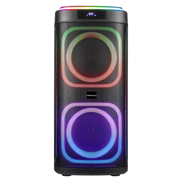 VolkanoX Master Series Dual 8" 120W Party Speaker with Microphone