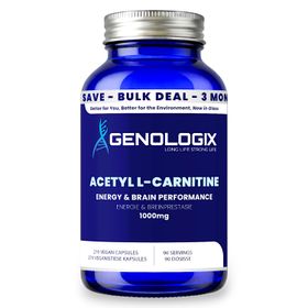 Genologix - Acetyl L-Carnitine 1000mg (BULK 90 Days Supply) | Shop Today.  Get it Tomorrow!