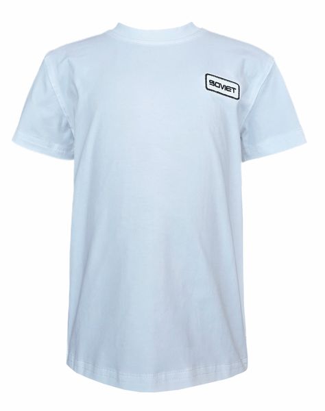 Soviet Goku Boys Short Sleeve Plain Box Fit T-Shirt - White