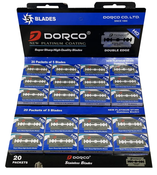 Dorco - Stainless Steel Blades (20 Packs Of 5)