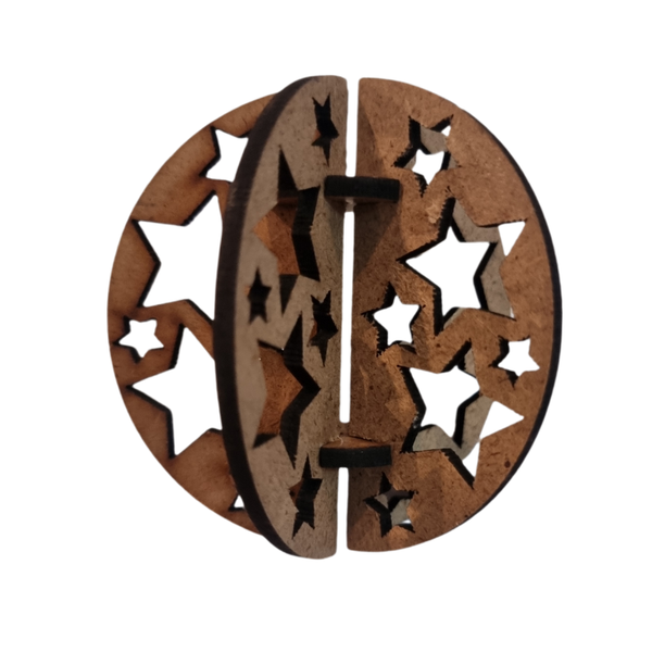 Christmas Tree Decoration - Pre-Assembled 3D Star Design | Paint &amp; Decorate