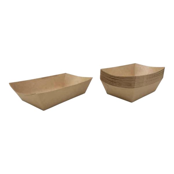 Kraft Food Tray 20pc Brown - Crockery Centre Essentials