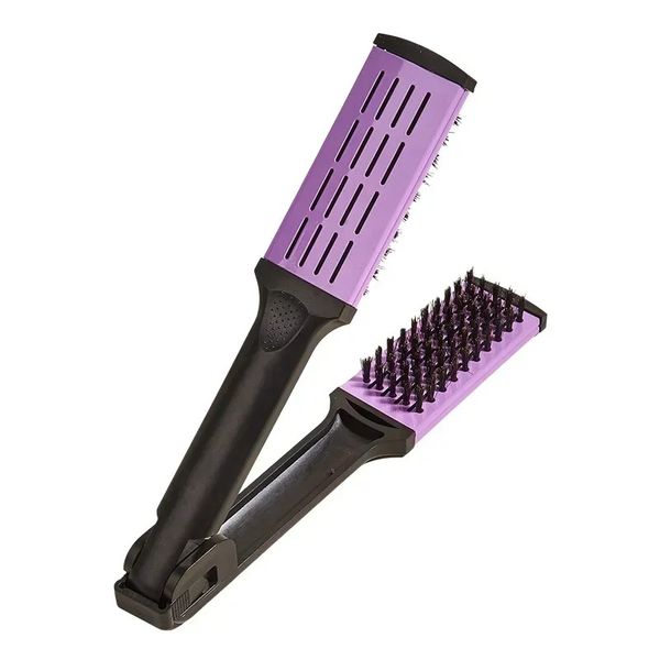 Splint Comb V Shape Hair Straightener Comb Hair Styling Tools Flat Brush