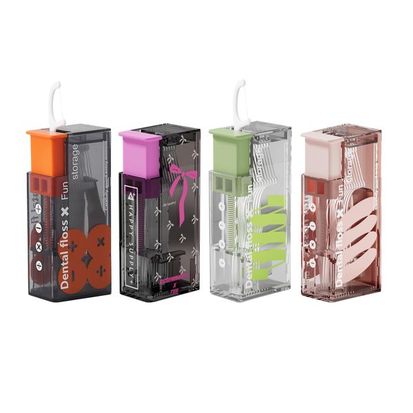 Refillable Travel Floss Container Toothpick Holder Portable Floss Sticks