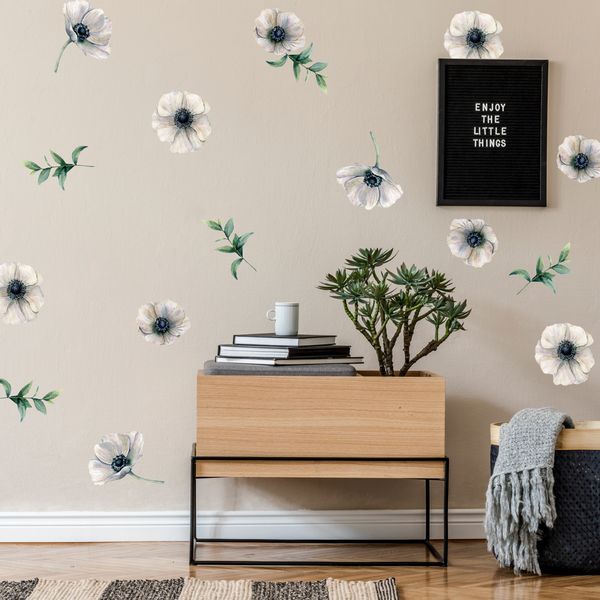 Anemone Flowers Wall Stickers